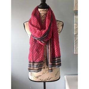 🌟 HOST PICK HP 🌟Madewell Pink Patterned Scarf